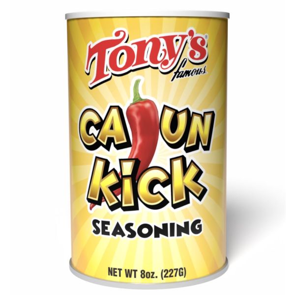 TONY CHACHERES: Cajun Kick Seasoning, 8 oz