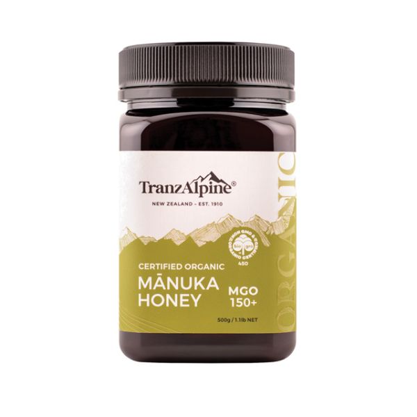 TRANZALPINE: Organic Manuka Honey MGO 150 Plus, 17.6 oz
