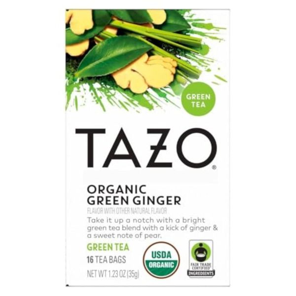 TAZO: Organic Green Ginger Tea, 16 bg