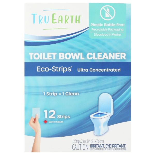 TRU EARTH: Toilet Bowl Cleaner Eco Strips, 12 pc