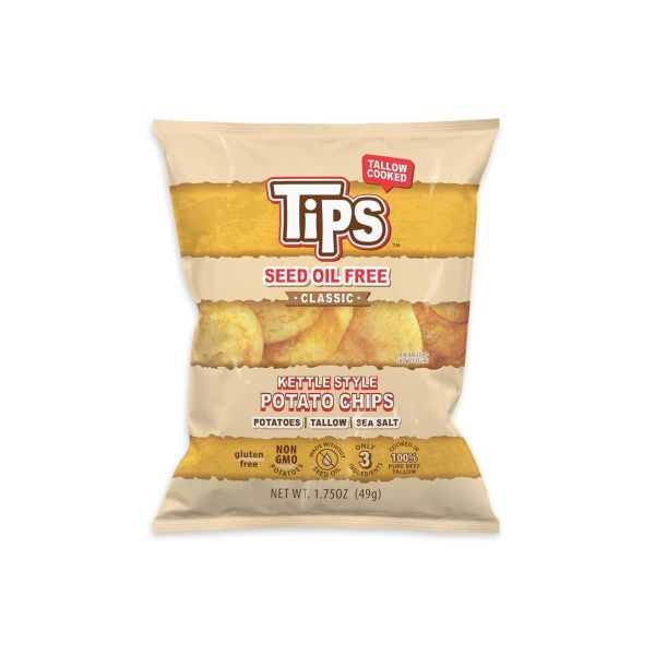 TIPS: Classic Potato Chips Seed Oil Free, 1.75 oz