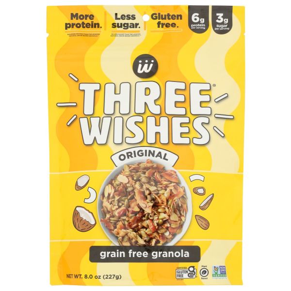 THREE WISHES: Original Granola, 8 oz