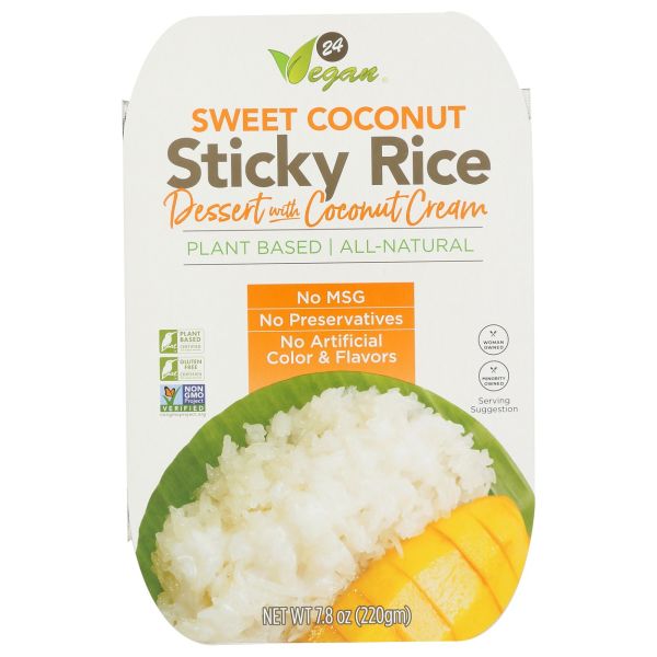 24VEGAN: Sweet Coconut Sticky Rice, 7.8 oz