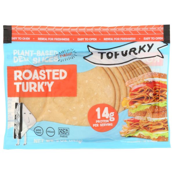 TOFURKY: Plant Based Roasted Turkey Next Gen Deli Slices, 5 oz