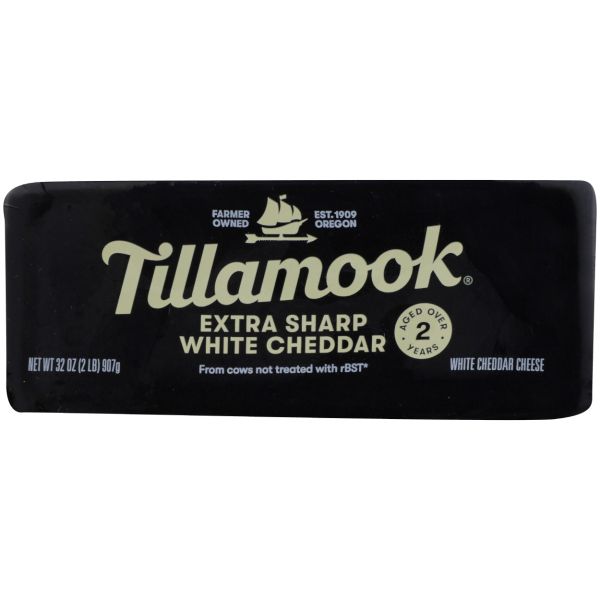TILLAMOOK: Extra Sharp White Cheddar, 2 lb