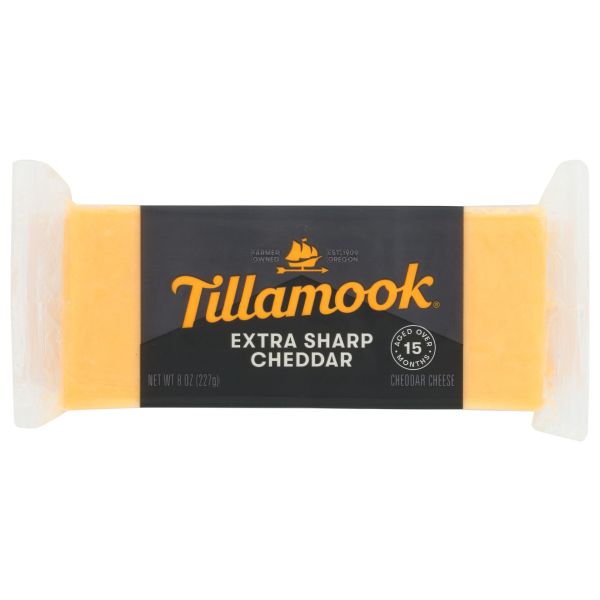 TILLAMOOK: Extra Sharp Cheddar Cheese, 8 oz