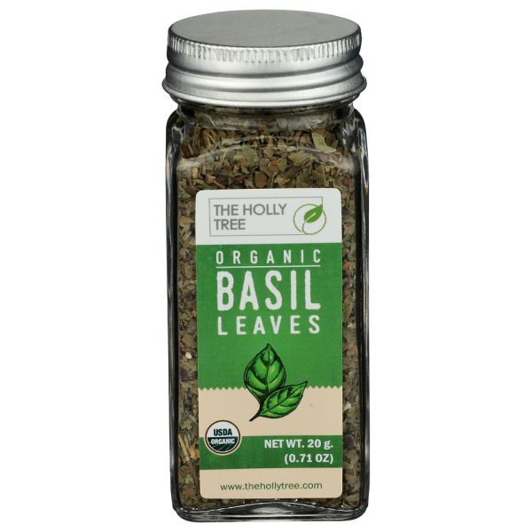 THE HOLLY TREE: Organic Basil Leaves, 0.71 oz