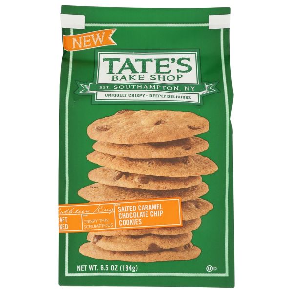 TATES: Salted Caramel Chocolate Chip Cookies, 6.5 oz