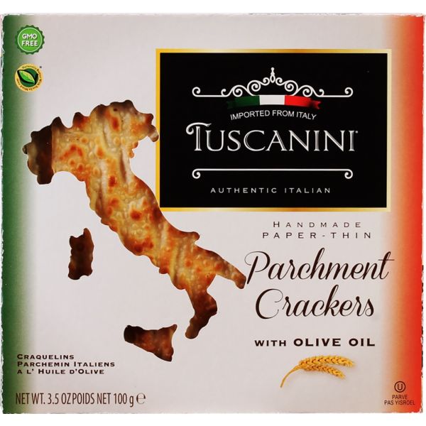 TUSCANINI: Original Parchment Crackers, 3.5 oz