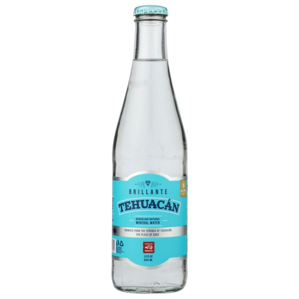 TEHUACAN BRILLANTE: Original Sparkling Natural Mineral Water, 12 fo