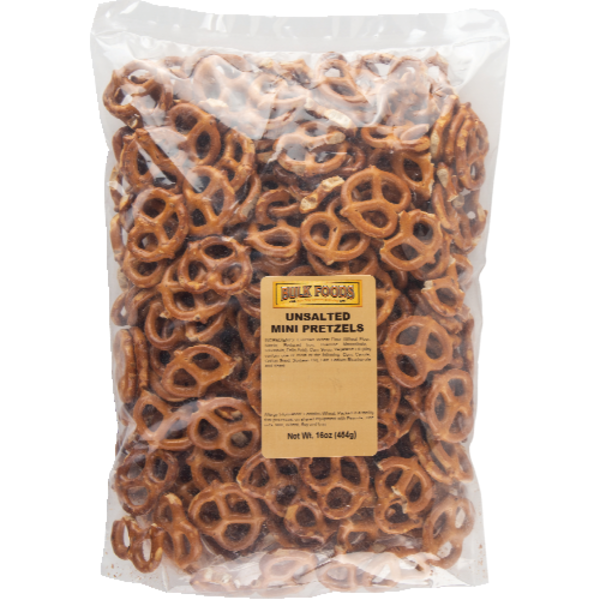 TORN & GLASSER: Unsalted Mini Pretzels, 16 oz