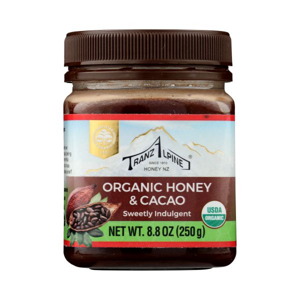 TRANZALPINE: Organic Honey Cacao, 8.8 oz