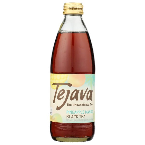TEJAVA: Unsweetened Pineapple Mango Black Tea, 12 fo
