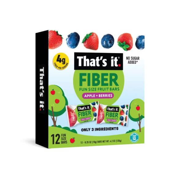 THATS IT: Fiber Fun Size Apple Plus Berries Fruit Bars 12 Count, 4.2 oz