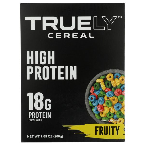 TRUELY CEREAL: Fruity Protein Cereal, 7.05 oz