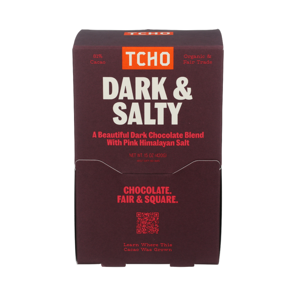 TCHO: Dark and Salty Chocolate, 15 oz