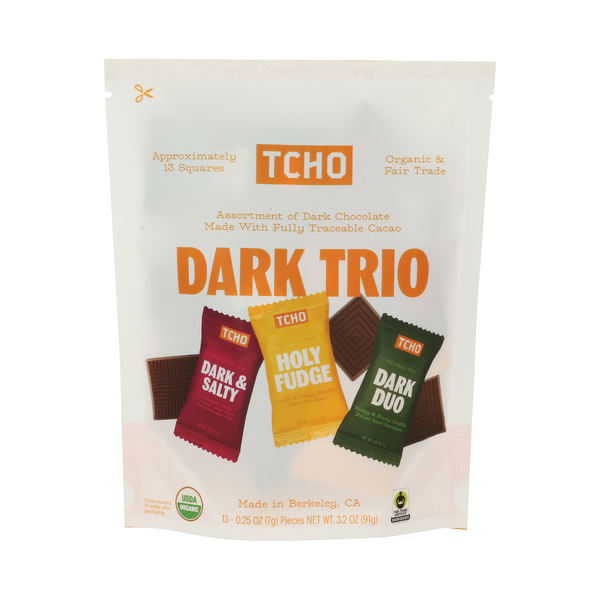 TCHO: Dark Trio Chocolate, 3.2 oz