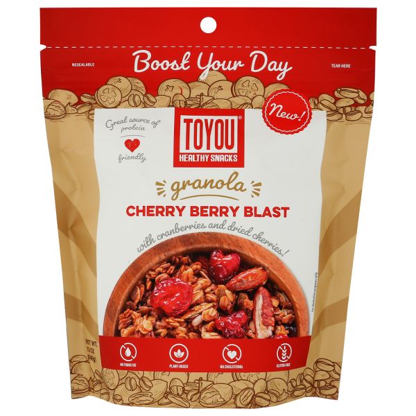 TOYOUSNACKS: Cherry Berry Blast Granola, 12 oz