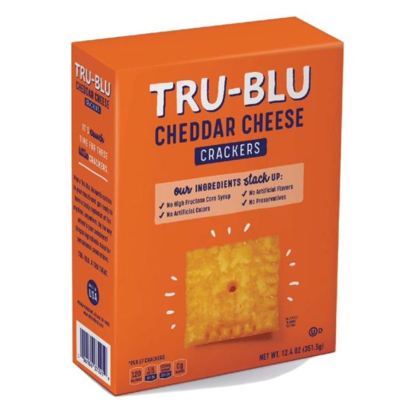 TRUBLU: Cheddar Cheese Crackers, 12.4 oz