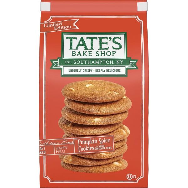 TATES: Pumpkin Spice Cookies, 6.5 oz