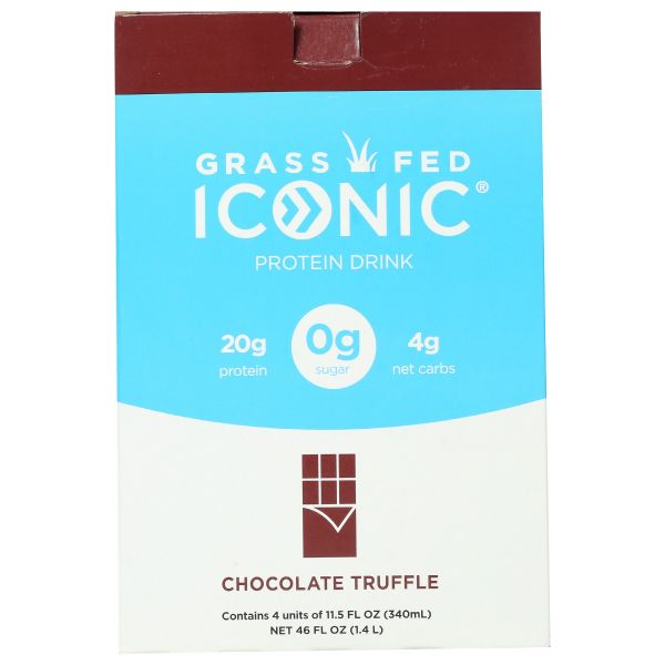 ICONIC: Protein Drink Chocolate Truffle 4Pack, 46 fo