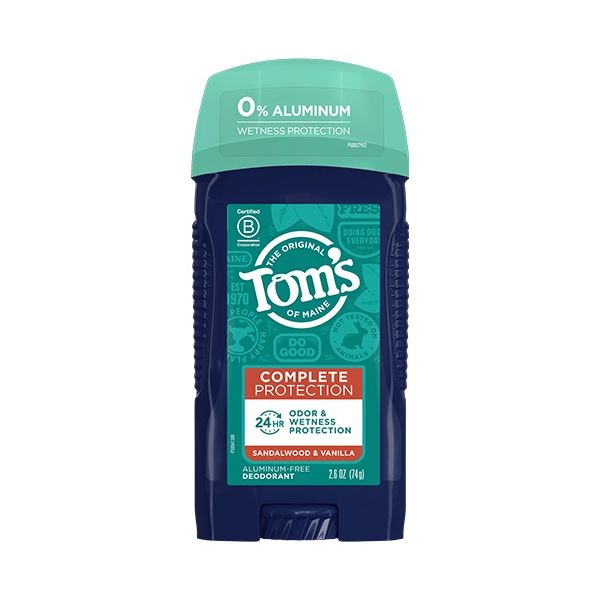 TOMS OF MAINE: Sandalwood Vanilla Deodorant, 2.6 oz