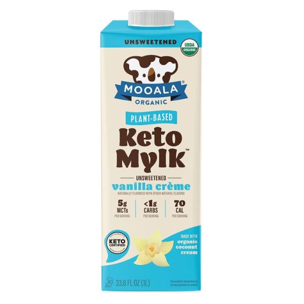 MOOALA: Unsweetened Vanilla Creme Keto Mylk, 33.8 fo