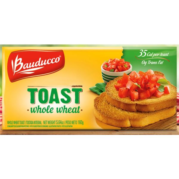 BAUDUCCO: Whole Wheat Toast, 5.64 oz