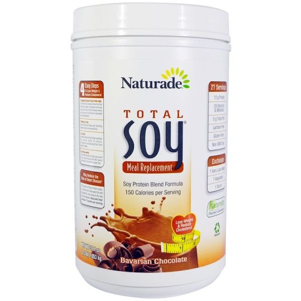 NATURADE: Total Soy All Natural Meal Replacement Powder Bavarian Chocolate, 37.1