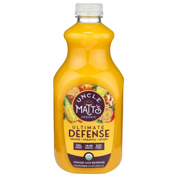 UNCLE MATTS ORGANIC: Ultimate Defense Orange Juice, 52 oz