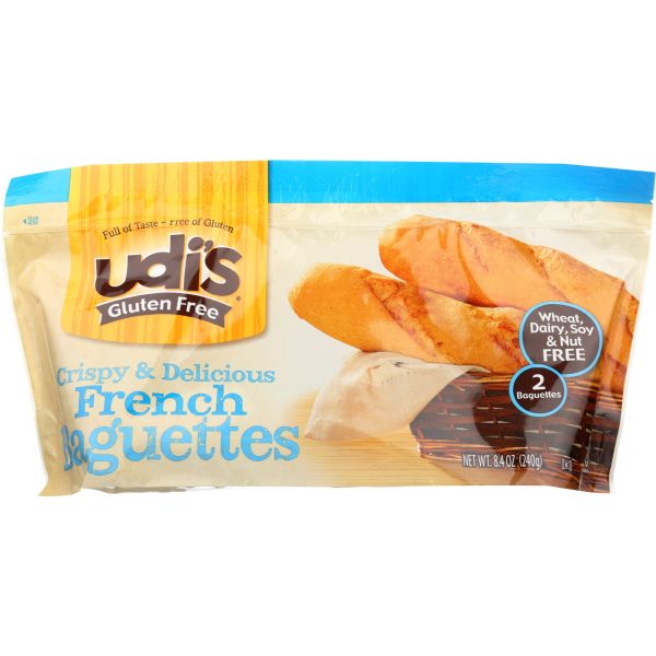 UDIS: Gluten Free French Baguettes, 8.4 oz