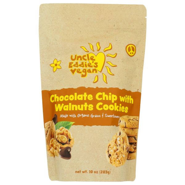 UNCLE EDDIES VEGAN: Chocolate Chip with Walnut Cookies, 10 oz