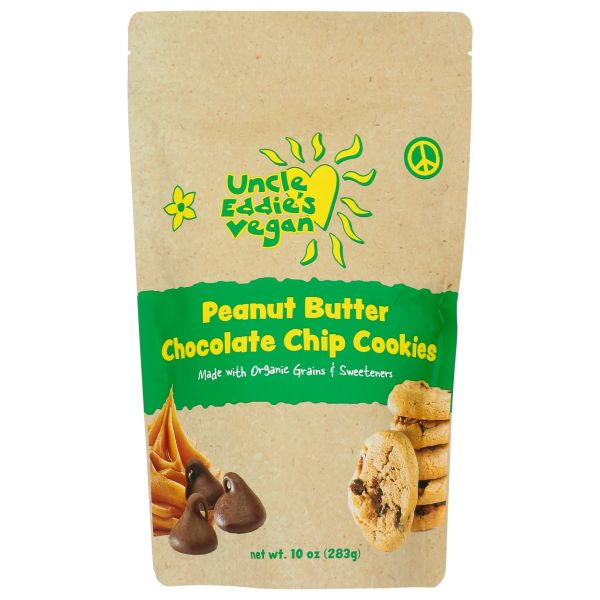 UNCLE EDDIES VEGAN: Peanut Butter Chocolate Chip Cookies, 10 oz