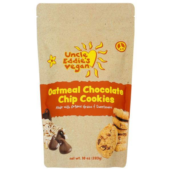 UNCLE EDDIES VEGAN: Oatmeal Chocolate Chip Cookies, 10 oz