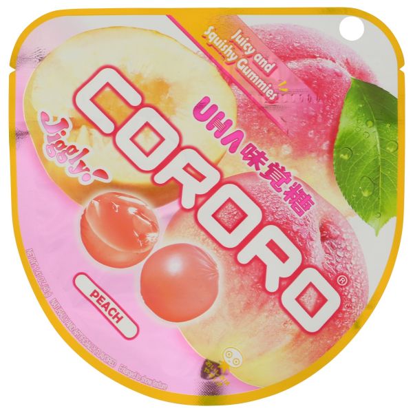 UHA MIKAKUTO: Gummy Cororo Peach, 1.41 oz