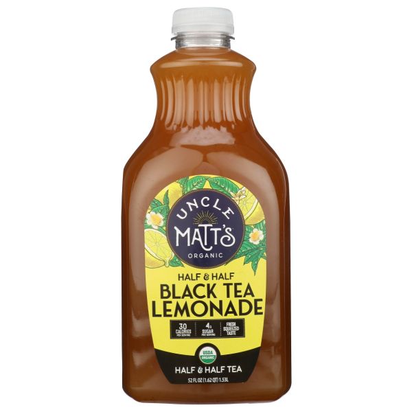 UNCLE MATTS ORGANIC: Organic Half and Half Black Tea Lemonade, 52 fo