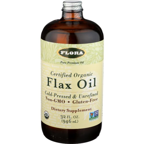 FLORA HEALTH: Organic Flax Oil, 32 oz