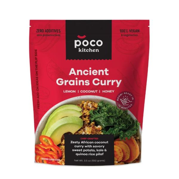 POCO KITCHEN: Ancient Grains Coconut Curry, 3.5 oz