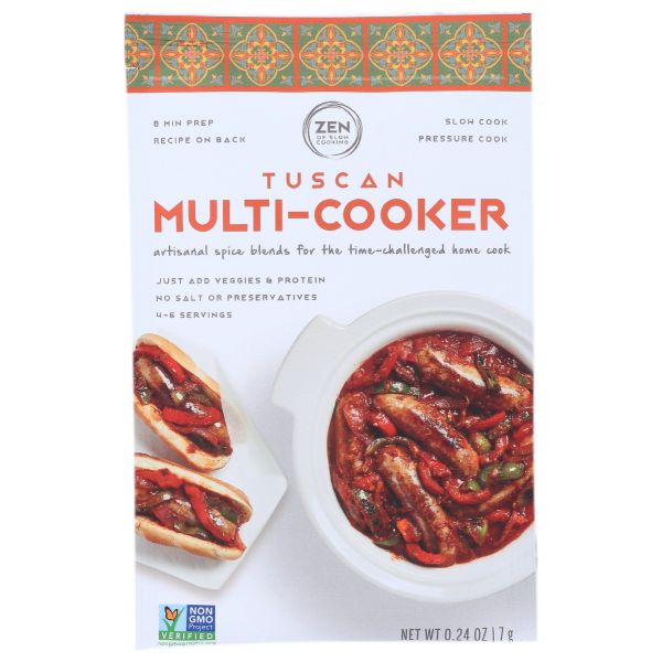 THE ZEN OF SLOW COOKING: Tuscan Multi Cooker Spice Blends, 0.24 oz