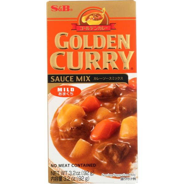 S & B: Golden Curry Mix Mild, 3.2 oz