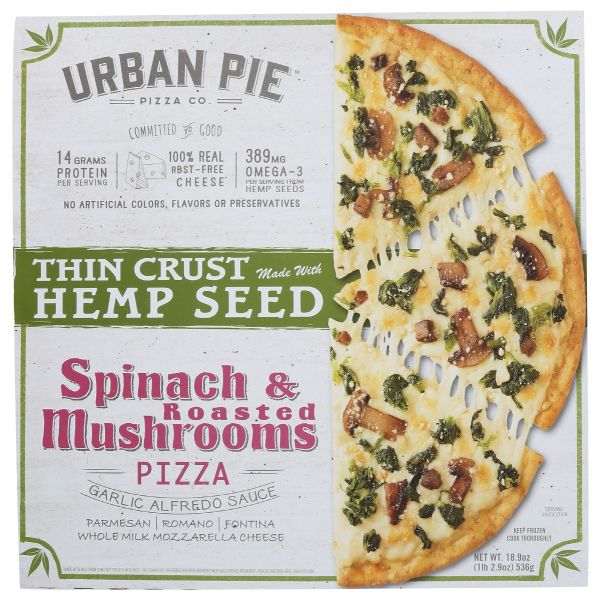 URBAN PIE: Spinach And Roasted Mushroom Pizza, 18.9 oz
