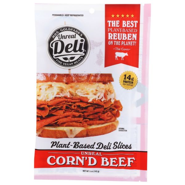 UNREAL DELI: Cornd Beef Plant Based Deli Slices, 5 oz