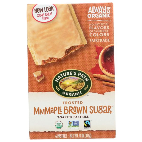 NATURES PATH: Frosted Mmmaple Brown Sugar Toaster Pastries, 11 oz