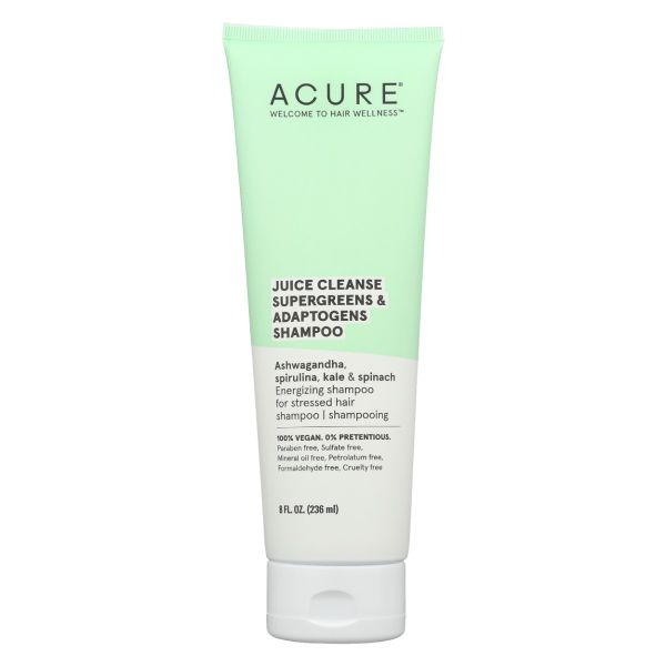 ACURE: Juice Cleanse Supergreens and Adaptogens Shampoo, 8 fo