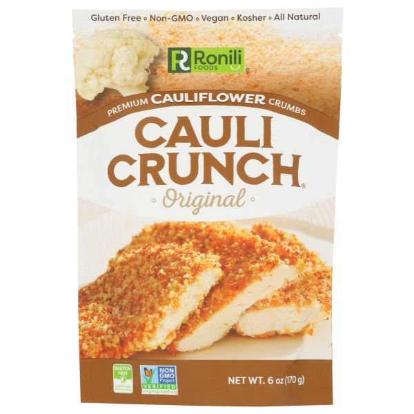 CAULI CRUNCH: Premium Cauliflower Crumbs Original, 6 oz