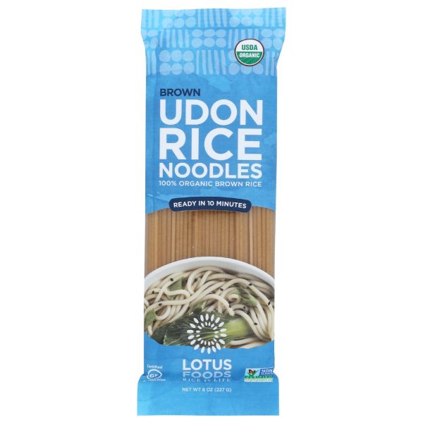 LOTUS FOODS: Organic Brown Udon Rice Noodles, 8 oz
