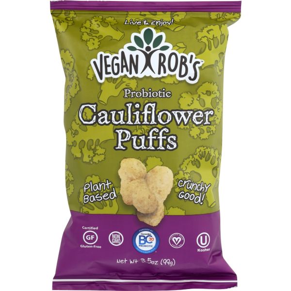 VEGANROBS: Cauliflower Puffs, 3.5 oz