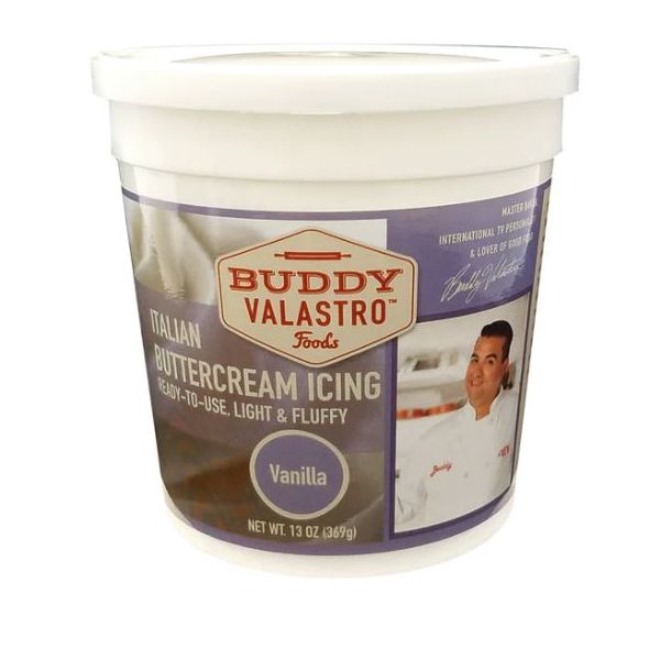 BUDDY VALASTRO: Vanilla Italian Buttercream Icing, 13 oz