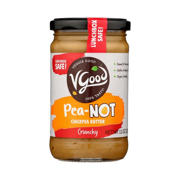 VGOOD: Peanot Crunchy Chickpea Butter, 11 oz