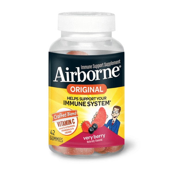 AIRBORNE: Very Berry Immune Support Gummies, 42 un